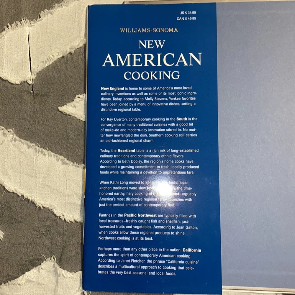 Williams-Sonoma New American Cookbook NWOT